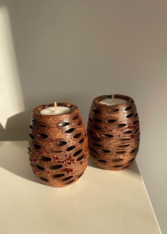 Banksia Wineglass Candle